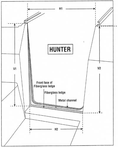 Hunter companionway doors measuring chart